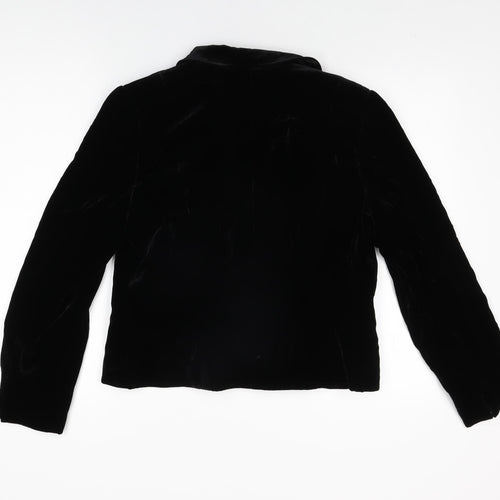 Country Casuals Womens Black Jacket Size 14 Button