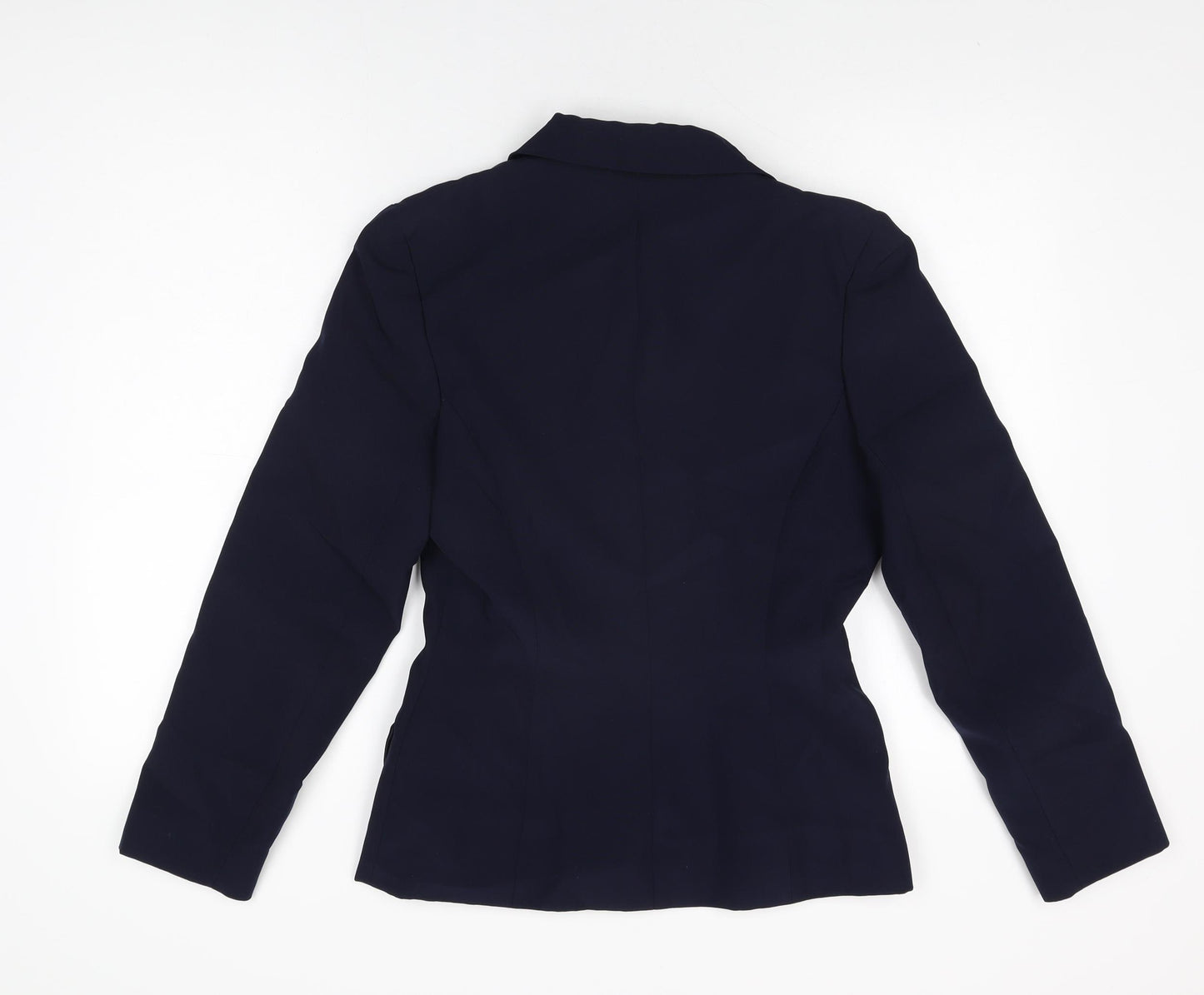 Definitions Womens Blue Jacket Blazer Size 10 Button