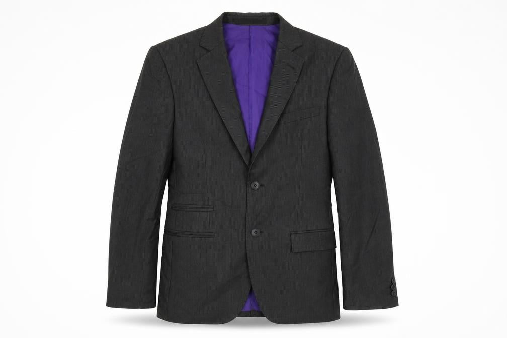 Marks & Spencer Mens Black Polyester Jacket Suit Jacket Size 36 Regular