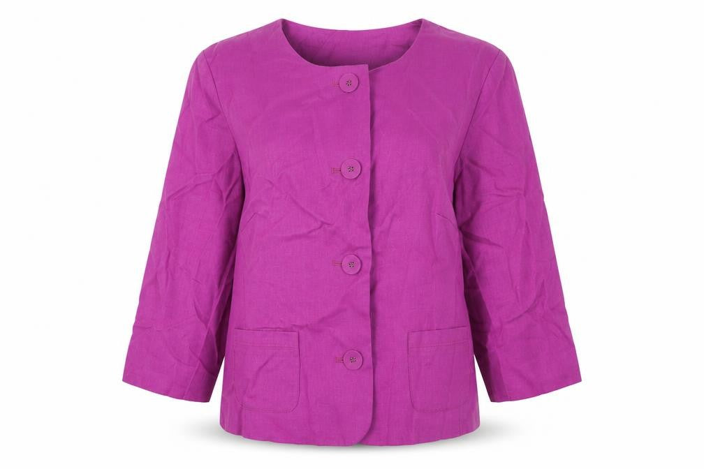 Marks & Spencer Womens Pink Jacket Size 14 Button