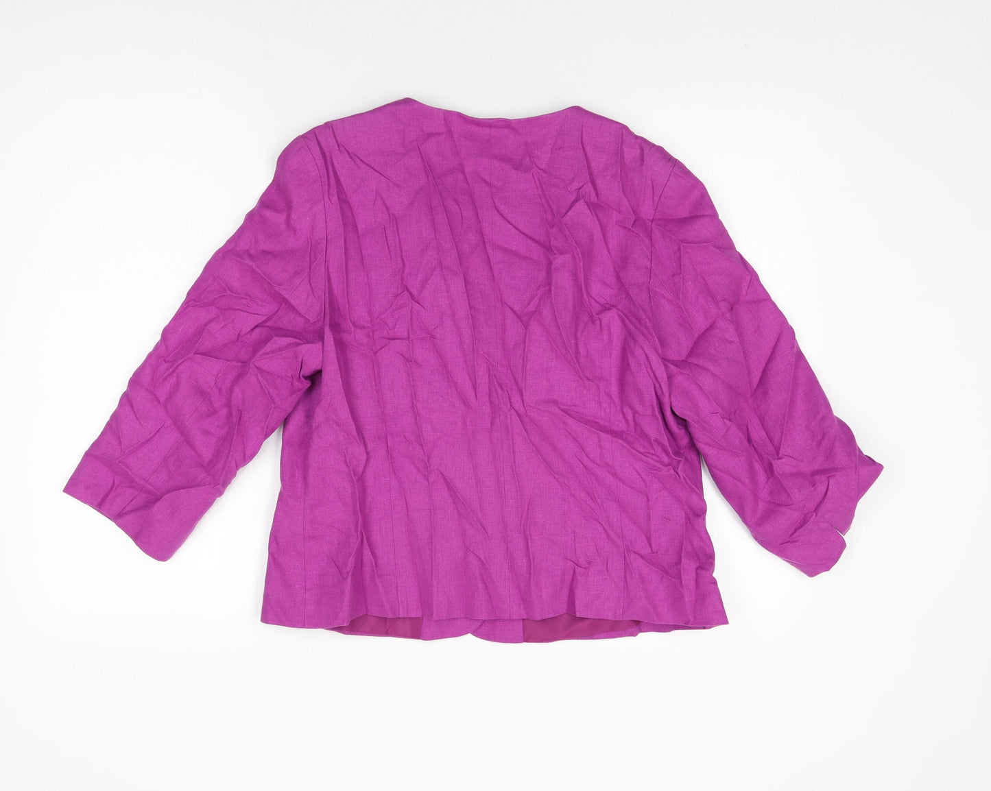 Marks and Spencer Womens Pink Jacket Size 14 Button