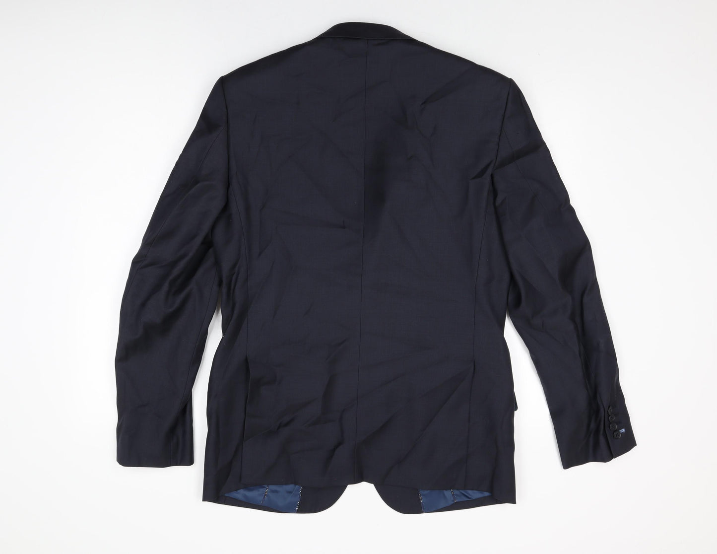 Linea Mens Black Viscose Jacket Suit Jacket Size 40 Regular