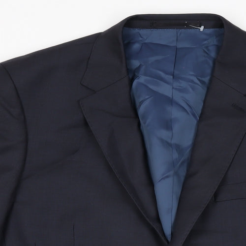 Linea Mens Black Viscose Jacket Suit Jacket Size 40 Regular