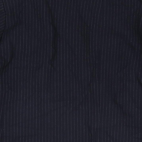 Marks and Spencer Womens Blue Striped Polyester Jacket Suit Jacket Size 20