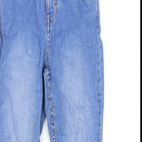 DENIM 365 Girls Blue Cotton Skinny Jeans Size 7-8 Years L21 in Regular Zip