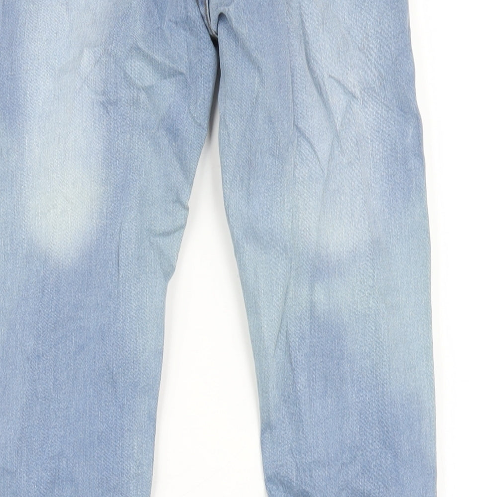 A2Z 4 kids Girls Blue Cotton Skinny Jeans Size 13-14 Years L28 in Regular Zip