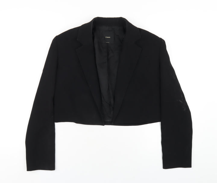 PINKO Womens Black Jacket Blazer Size 8