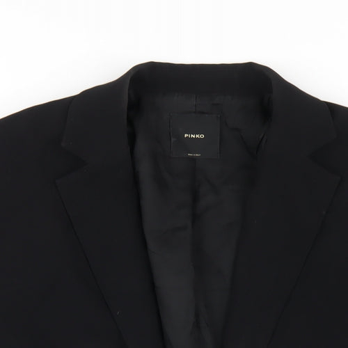 PINKO Womens Black Jacket Blazer Size 8