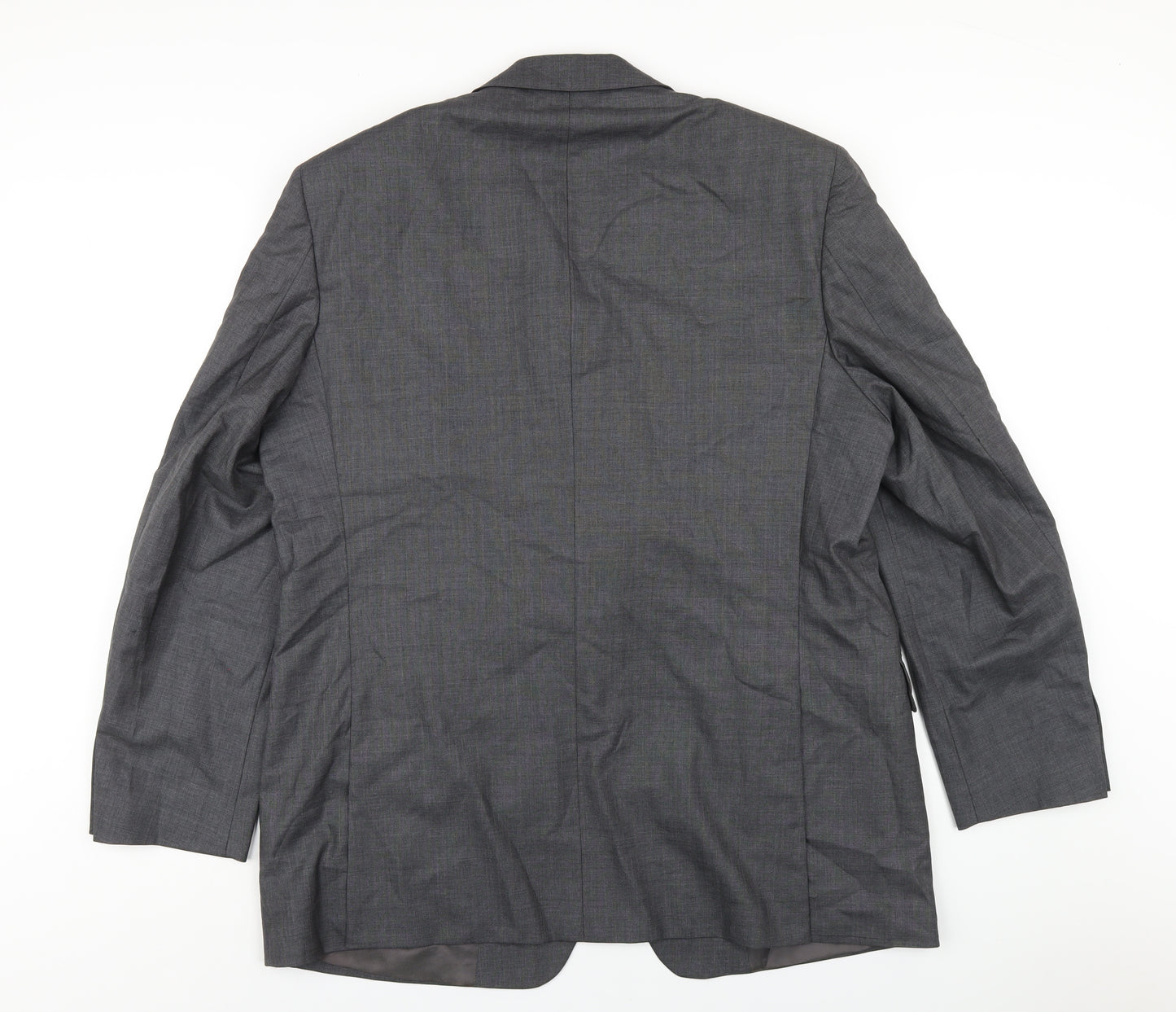 Austin Reed Mens Grey Wool Jacket Blazer Size 46 Regular