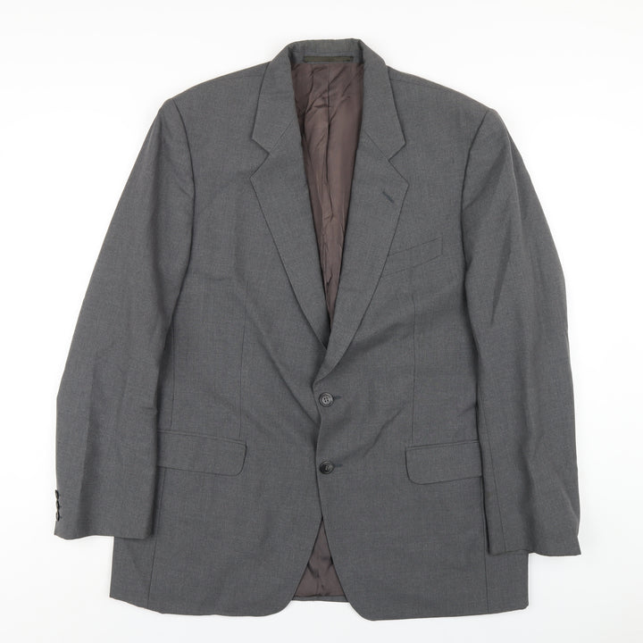 The Covent Garden Collection Mens Grey Polyester Jacket Blazer Size 44 Regular
