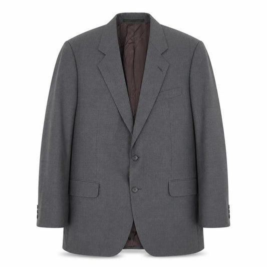 Front view of The Covent Garden Collection men’s grey polyester jacket blazer, size 44, regular