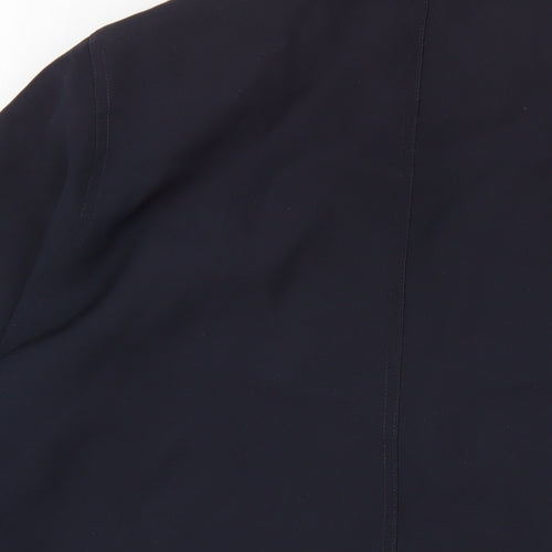 David Barry Womens Blue Overcoat Coat Size 20 Button