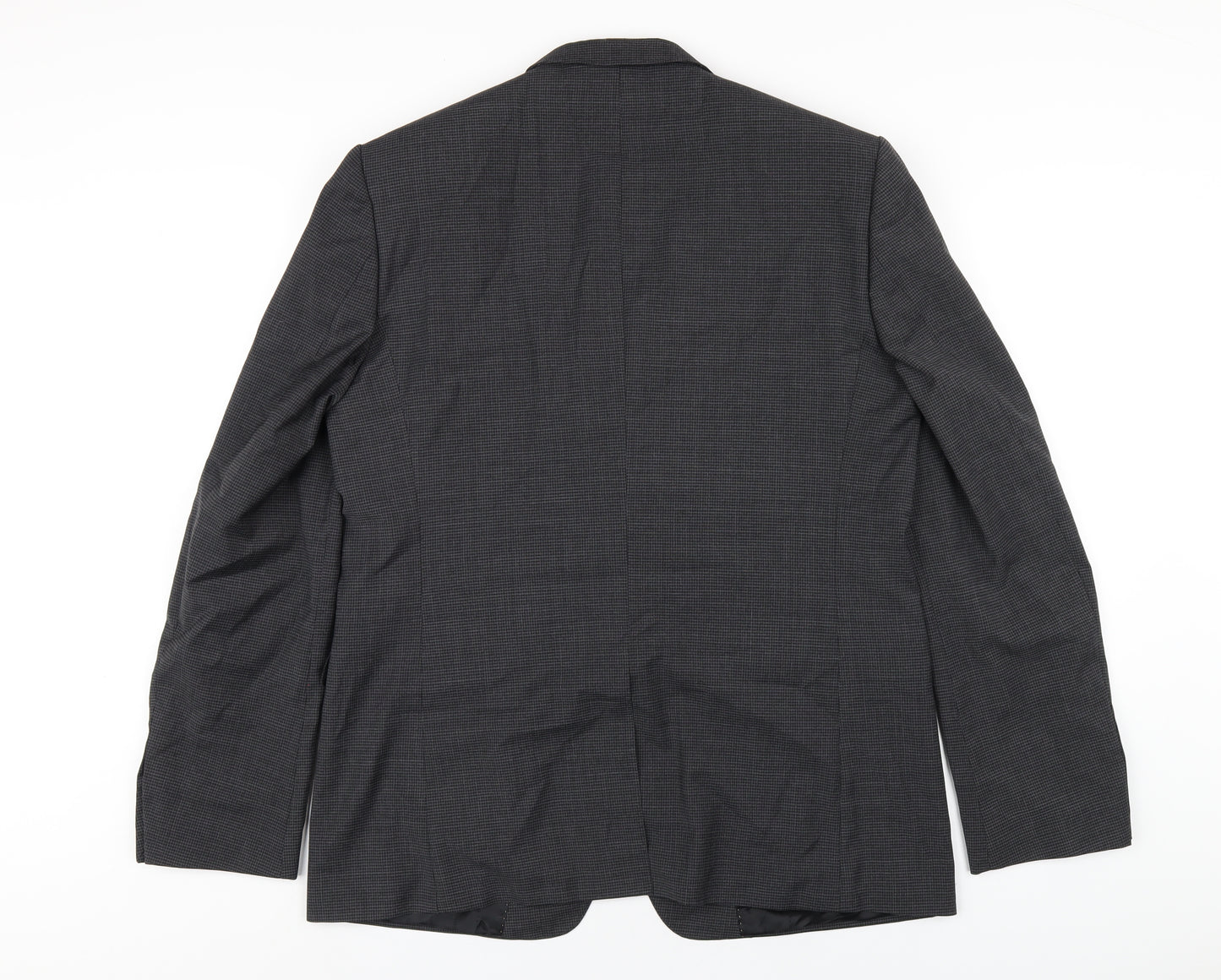 Tiger of Sweden Mens Grey Polyester Jacket Blazer Size 52 Regular