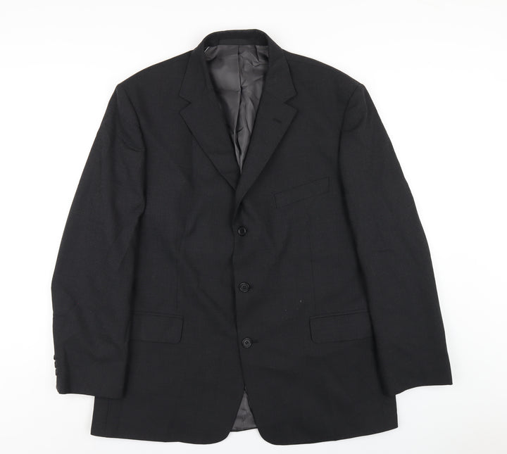 Marks and Spencer Mens Grey Polyester Jacket Blazer Size 44 Regular