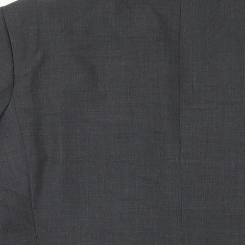 Marks and Spencer Mens Grey Wool Jacket Blazer Size 42 Regular