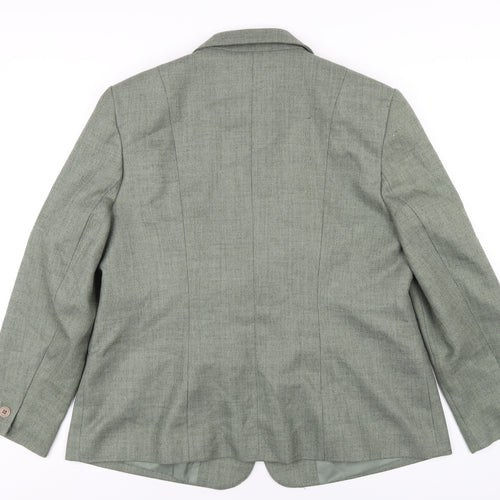 Debenhams Womens Green Jacket Size 18 Button