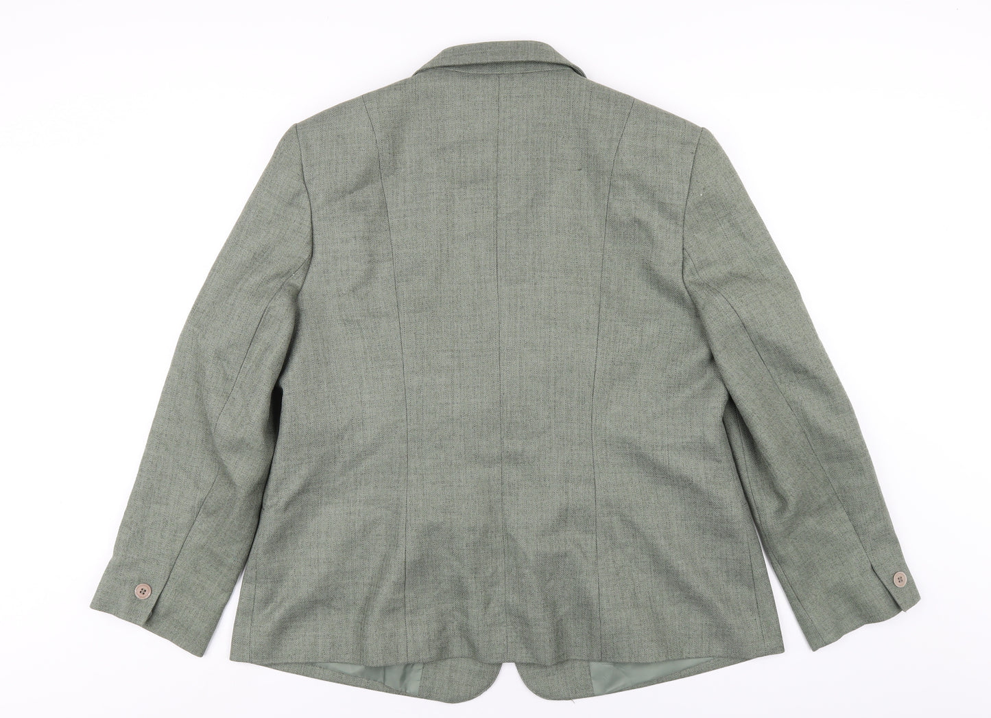 Debenhams Womens Green Jacket Size 18 Button