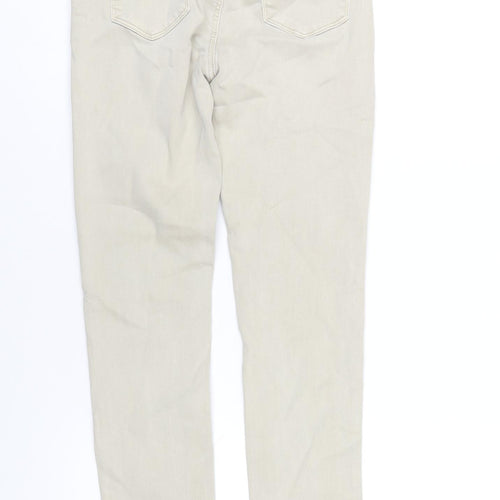 Toxik3 Womens Beige Cotton Skinny Jeans Size 10 L30 in Regular Zip