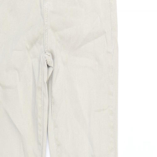 Toxik3 Womens Beige Cotton Skinny Jeans Size 10 L30 in Regular Zip