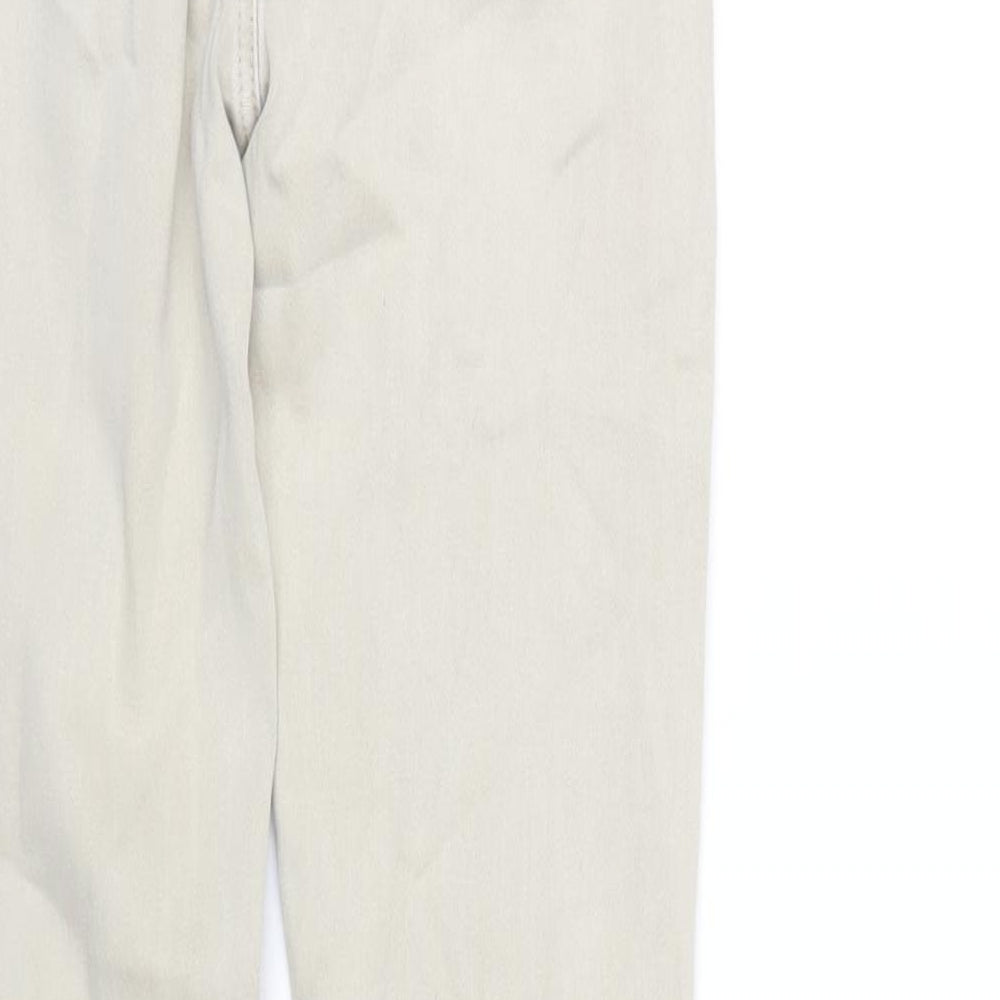 Toxik3 Womens Beige Cotton Skinny Jeans Size 10 L30 in Regular Zip
