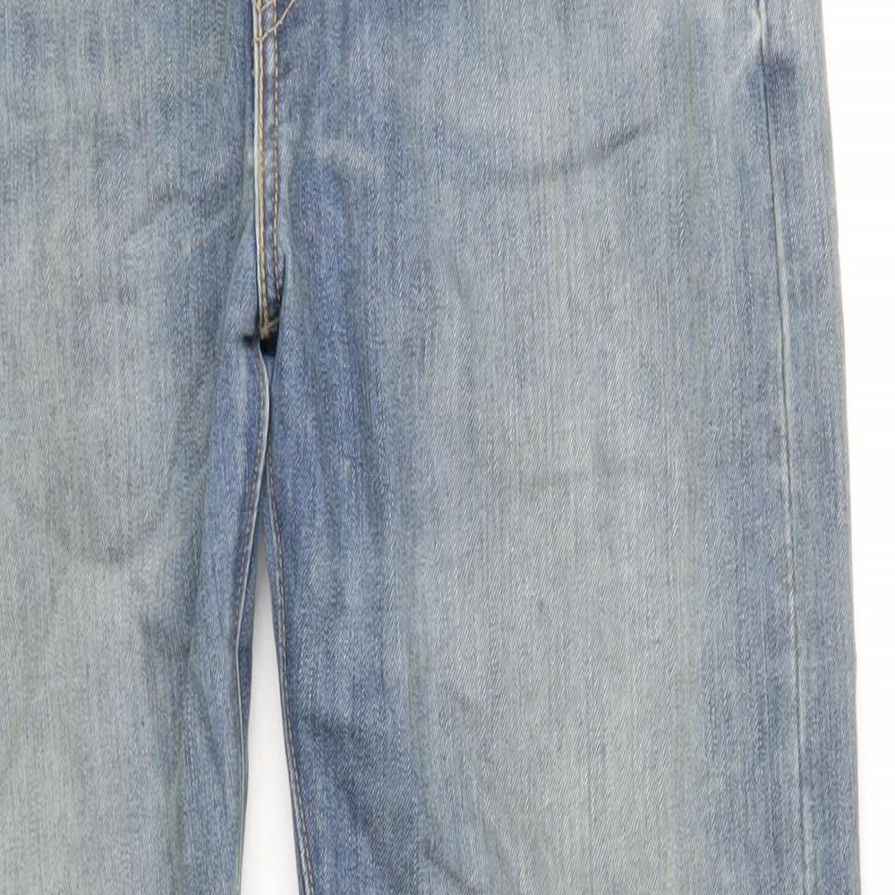 Levi's Mens Blue Cotton Straight Jeans Size 32 in L32 in Regular Zip