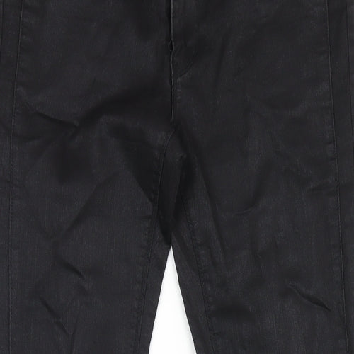 H&M Womens Black Cotton Skinny Jeans Size 10 L32 in Regular Zip