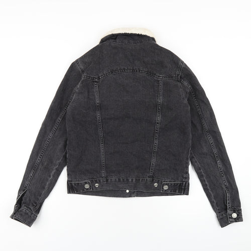 Topshop Womens Black Jacket Size 6 Button