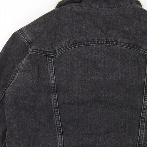 Topshop Womens Black Jacket Size 6 Button