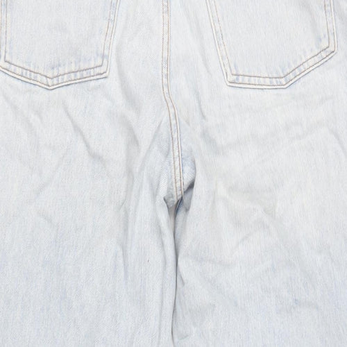 ASOS Womens Blue Cotton Wide-Leg Jeans Size 30 in L32 in Regular Zip