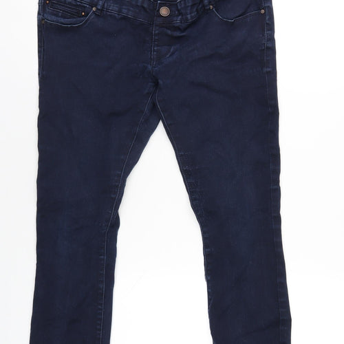 New Look Womens Blue Cotton Skinny Jeans Size 10 L29 in Regular