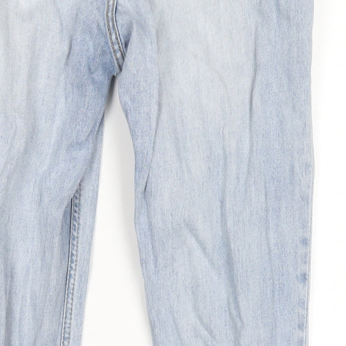 VERO MODA Womens Blue Cotton Straight Jeans Size 27 in L32 in Regular Zip