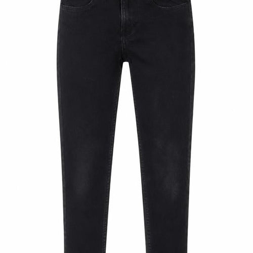 H&M Girls Black Cotton Skinny Jeans Size 9-10 Years L24 in Regular Zip