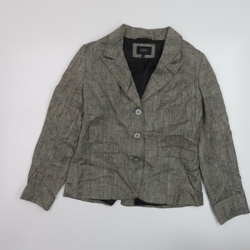 Per Una Womens Beige Jacket Size 12 Button