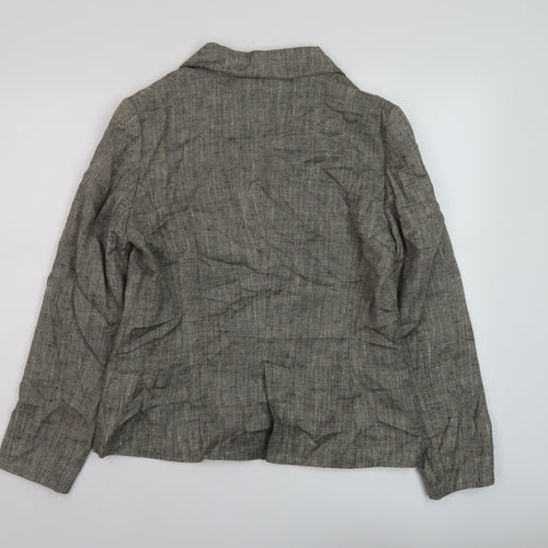 Per Una Womens Beige Jacket Size 12 Button