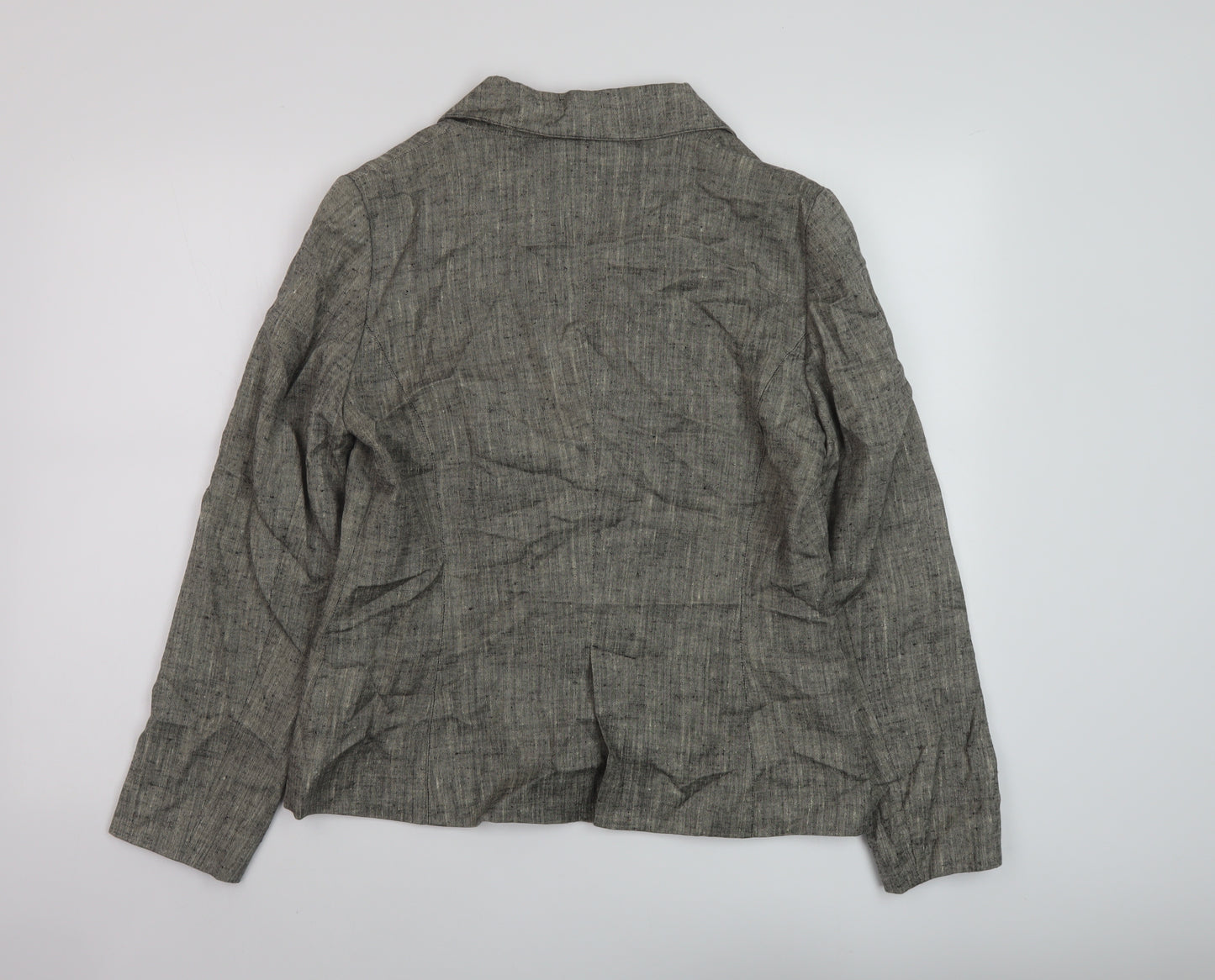 Per Una Womens Beige Jacket Size 12 Button