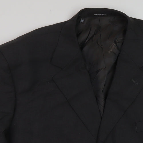 TED LAPIDUS Mens Grey Wool Jacket Suit Jacket Size 52 Regular