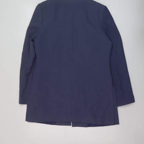 Marks and Spencer Womens Blue Jacket Size 12 Button