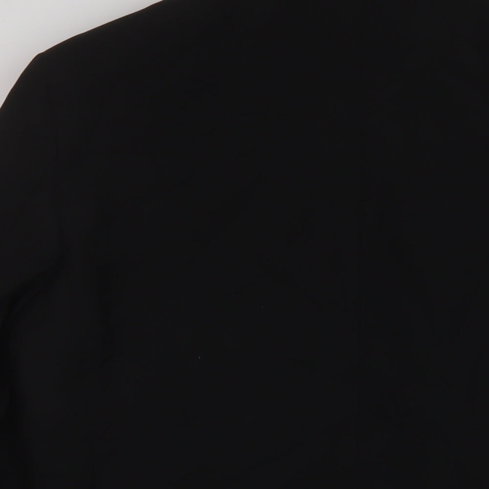Marks and Spencer Mens Black Polyester Jacket Suit Jacket Size 36 Regular