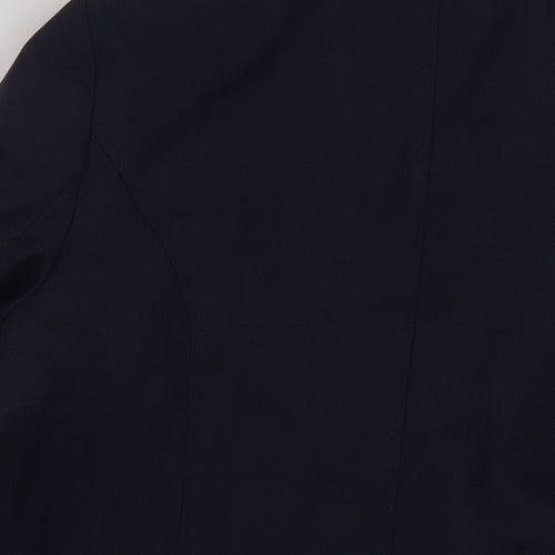 EMW Womens Blue Jacket Size 18 Hook & Eye