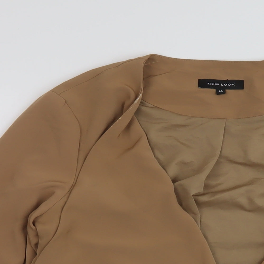 New Look Womens Brown Jacket Size 14