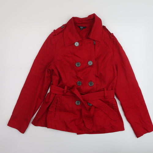 Marks and Spencer Womens Red Jacket Size 14 Button