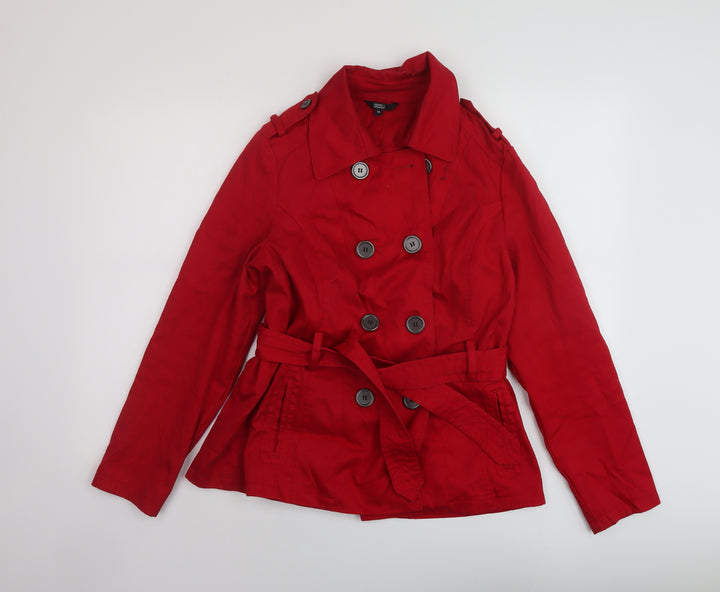 Marks and Spencer Womens Red Jacket Size 14 Button