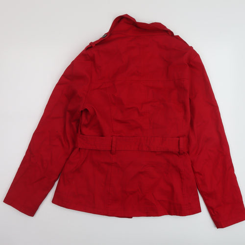 Marks and Spencer Womens Red Jacket Size 14 Button