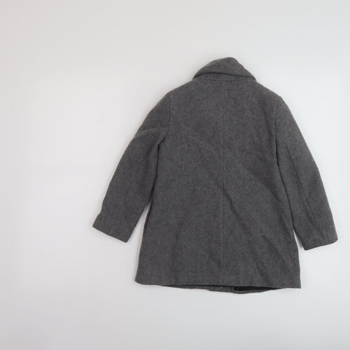 Marc Jacobs Girls Grey Overcoat Coat Size 6 Years Button