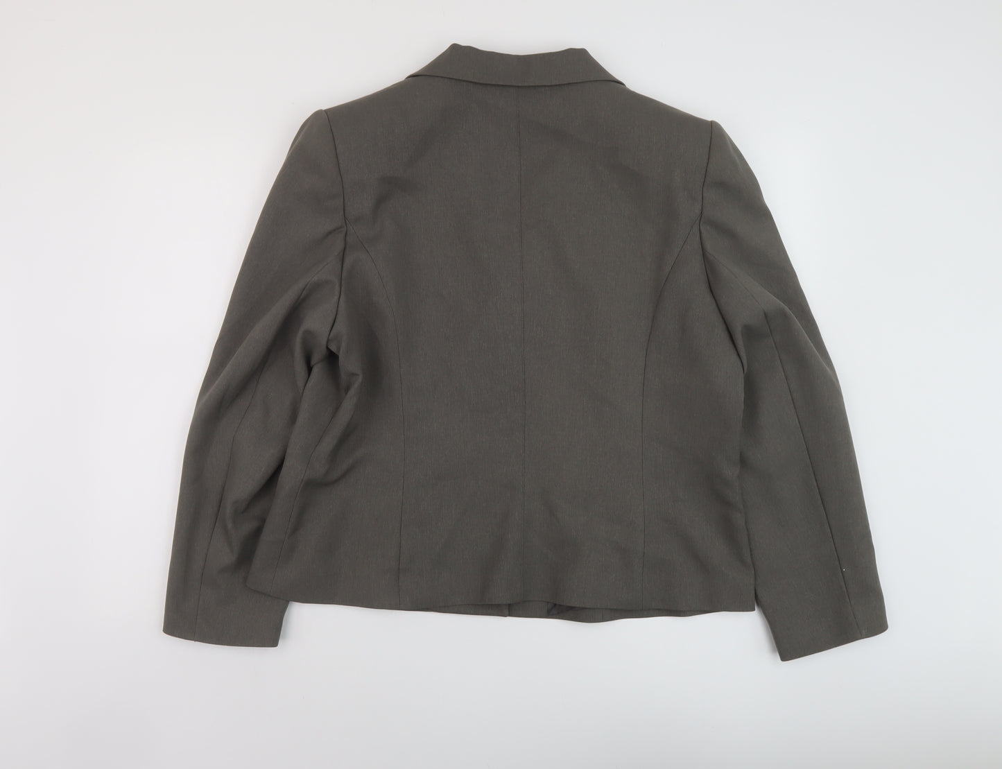 EWM Womens Beige Jacket Size 18 Button
