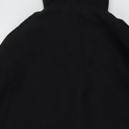 Nexyt Womens Black Rain Coat Coat Size 18 Zip