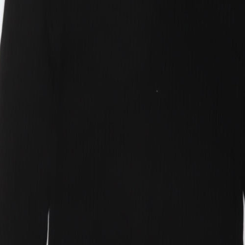 River Island Womens Black Polyester Sheath Size 10 Square Neck Pullover