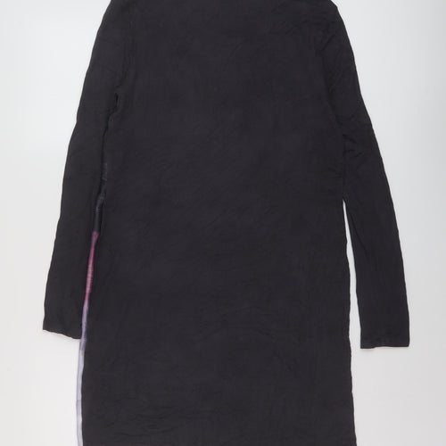 Phase Eight Womens Grey Geometric Polyester Tunic Blouse Size 10 Round Neck