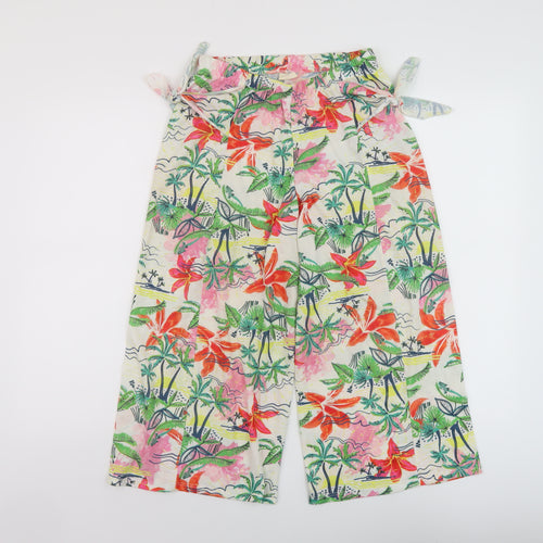 Zra Girls Multicoloured Geometric Polyester Windbreaker Trousers Size 13-14 Years Regular Pullover