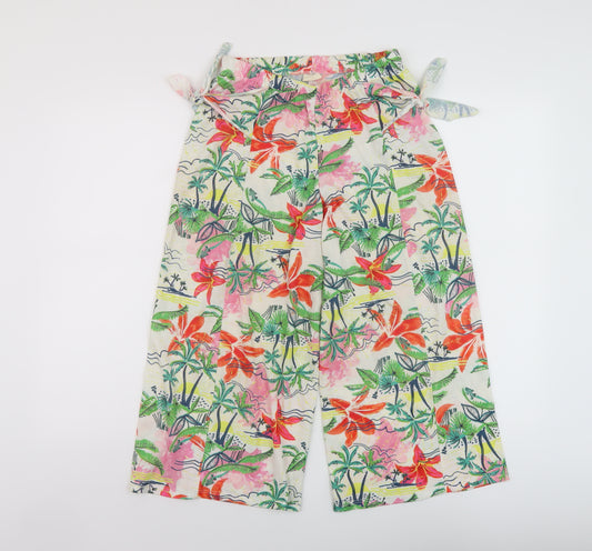 Zra Girls Multicoloured Geometric Polyester Windbreaker Trousers Size 13-14 Years Regular Pullover